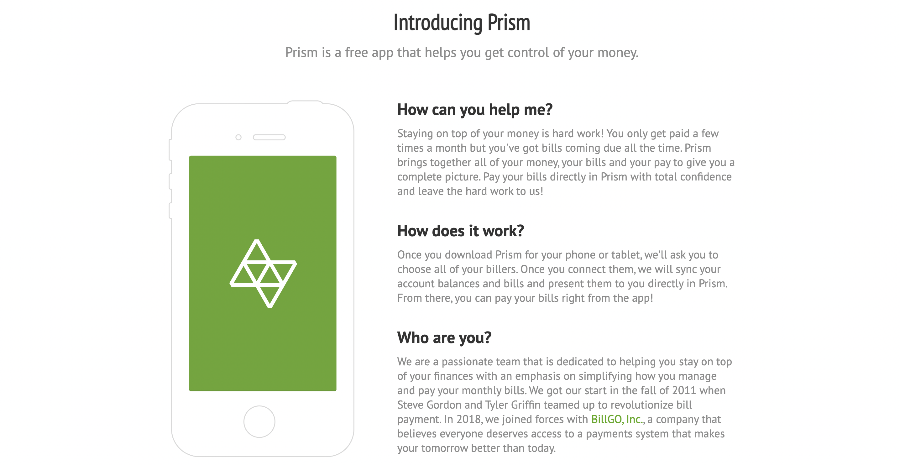 Prism thMagic for your bills
All your bills at a glance, always up to date